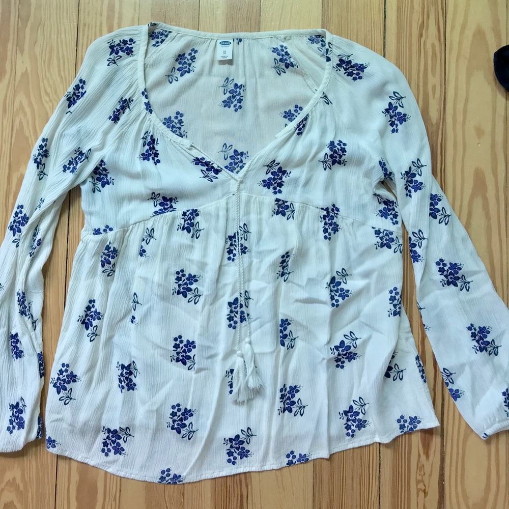 Old Navy Tassel Blouse